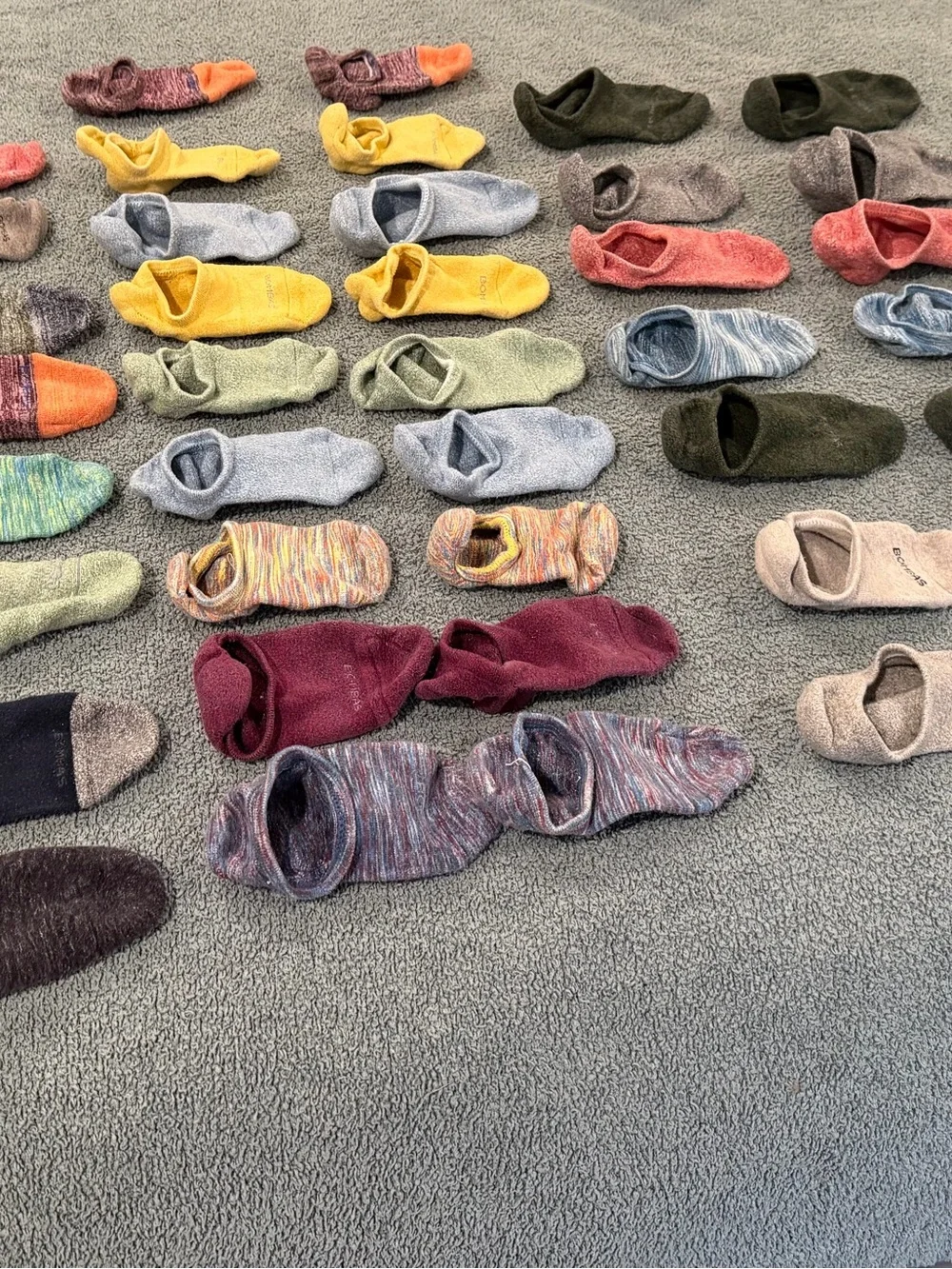 Bombas No-Show Multicolor Cotton Blend Socks Packable Everyday Comfort -24 pair